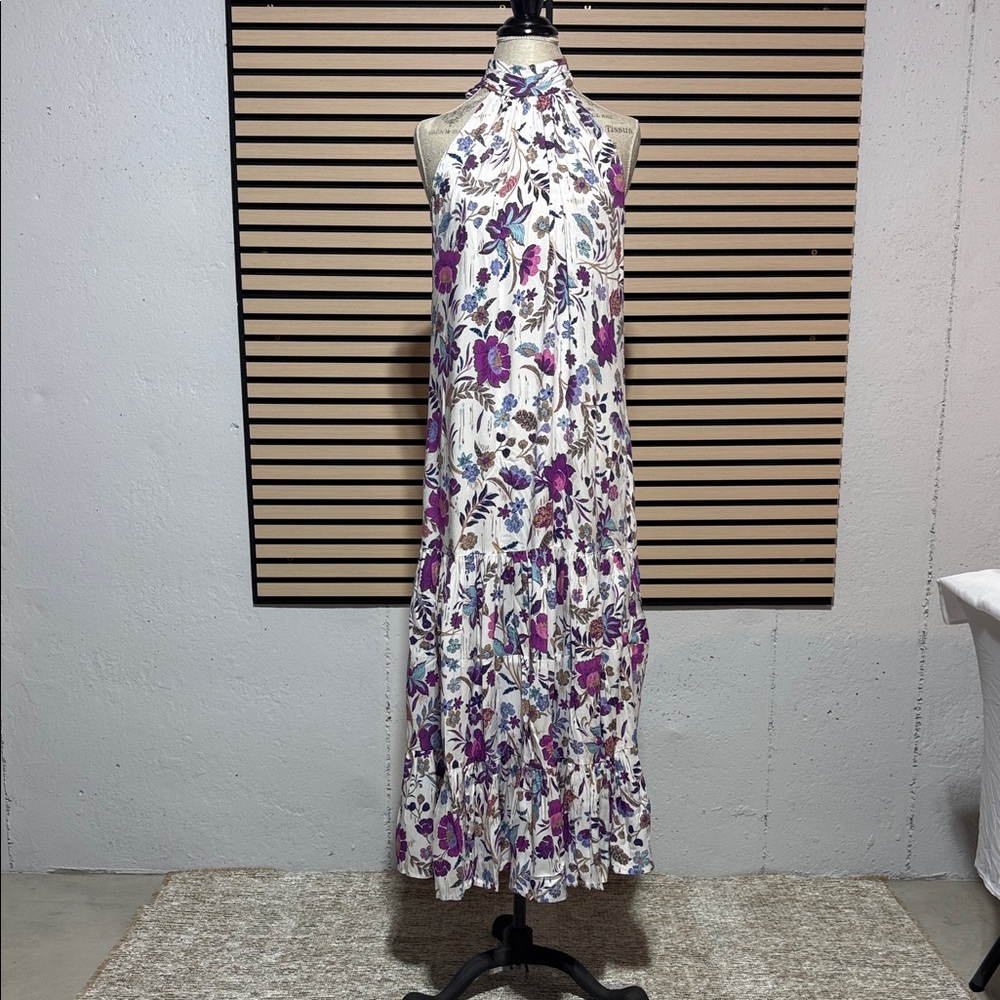 1. State Purple and White Floral Maxi Dress